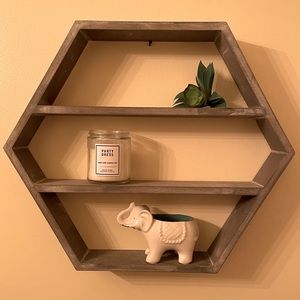 Gray shelf